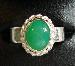 091015 chrysoprase and silver ring1
